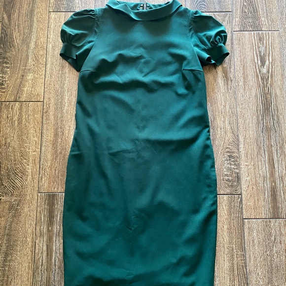 COPY - DSQUARED2 wool mock neck dark green midi dress - Picture 7 of 16